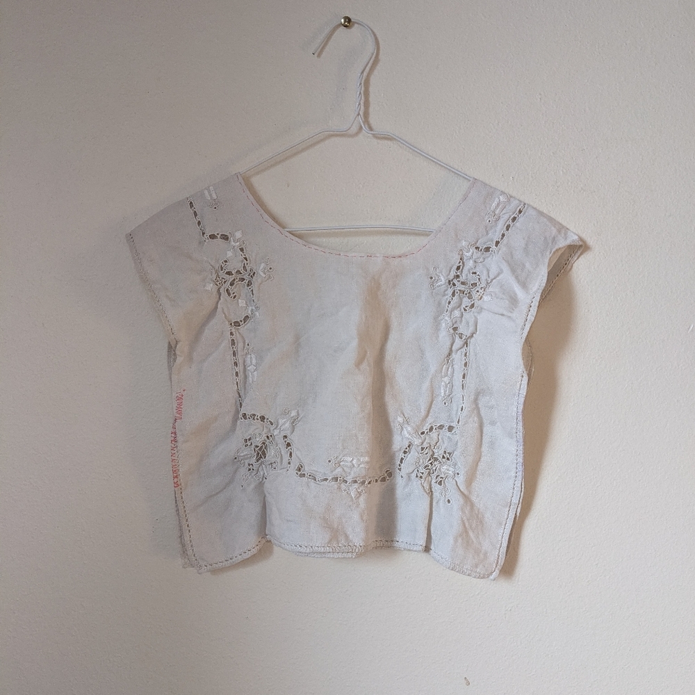 Handmade Vintage Tablecloth Shirt